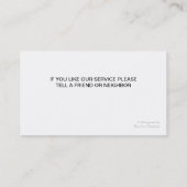 Maler-Visitenkarten Visitenkarte (Rückseite)