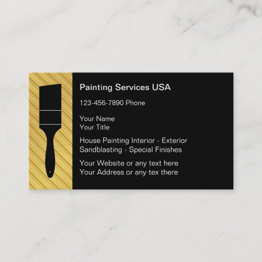 Maler-Visitenkarten Visitenkarte (Vorderseite)