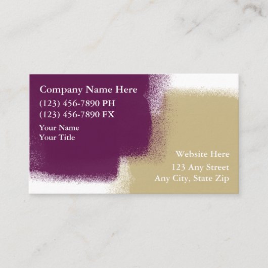 Maler-Visitenkarten Visitenkarte (Vorderseite)