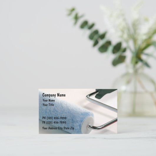 Maler-Visitenkarten Visitenkarte (Stehend Vorderseite)