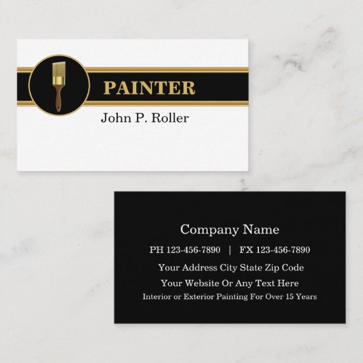 Maler-Visitenkarten Visitenkarte (Vorne/Hinten)