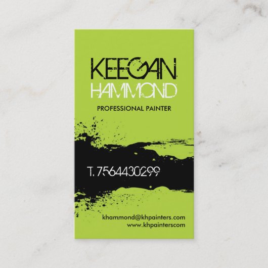 Maler-Visitenkarten Visitenkarte (Vorderseite)