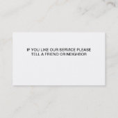 Maler-Visitenkarten Visitenkarte (Rückseite)