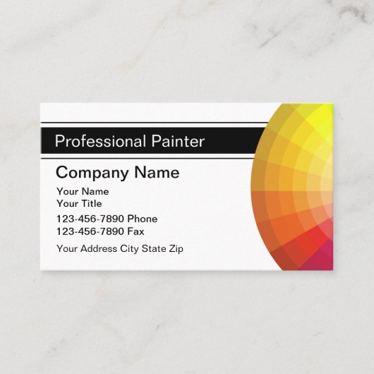 Maler-Visitenkarten Visitenkarte (Vorderseite)