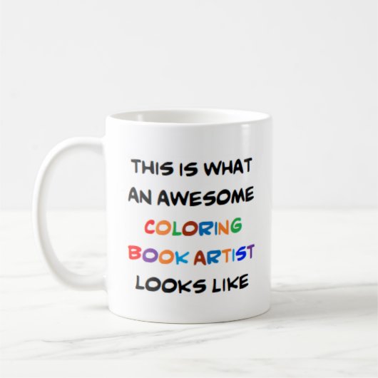 Maler von Malbüchern, großartig Kaffeetasse (Links)