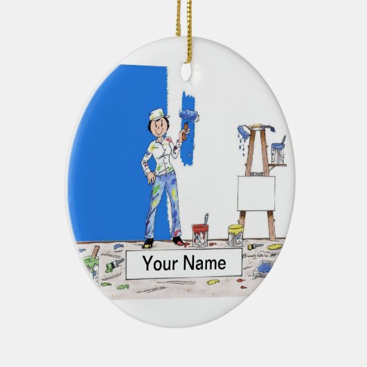 Maler - Weibliche Keramikornament (Rechts)