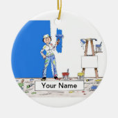 Maler - Weibliche Keramikornament (Vorne)