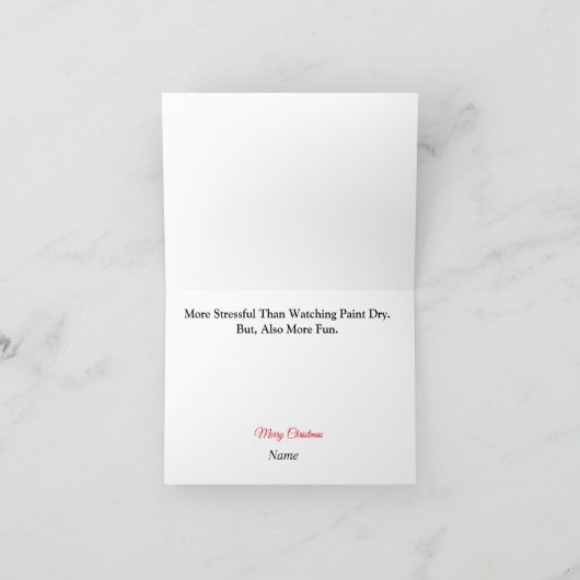 Maler Weihnachtskarte Feiertagskarte (Innenseite)