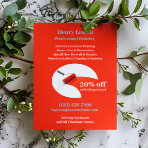 Malerarbeiten Postkartenvorlage Postkarte