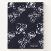 Malerästhetische Personalisierte Schwarzwurzkompos Notizblock (Rückseite)