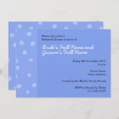 Malerblaue Probe Abendessen Einladung (Vorne/Hinten)