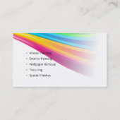 Malerdienste | Maler am Arbeitsplatz Visitenkarte (Rückseite)