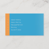 Malerdienste | Maler am Arbeitsplatz Visitenkarte (Rückseite)