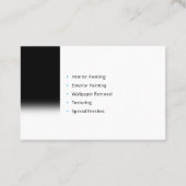 Malerdienste | Maler bei der Arbeit K Visitenkarte (Rückseite)