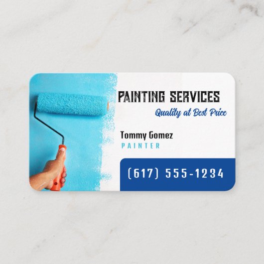 Malerdienste | Maler Visitenkarte (Vorderseite)
