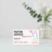 Malerdienste | Maler Visitenkarte (Stehend Vorderseite)
