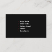 Malerdienste | Maler Visitenkarte (Rückseite)