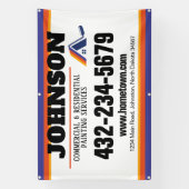 Malerdienstleistungen Kommerziell und in Wohnräume Banner (Vertikal)