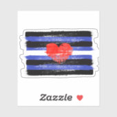 MALERE LEDERSTARKE FLAG UND SYMBOL AUFKLEBER (Blatt)