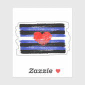 MALERE LEDERSTARKE FLAG UND SYMBOL AUFKLEBER (Blatt)