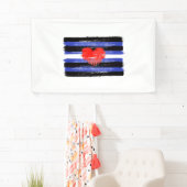MALERE LEDERSTARKE FLAG UND SYMBOL BANNER (Insitu)