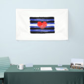 MALERE LEDERSTARKE FLAG UND SYMBOL BANNER (Messeveranstaltung)