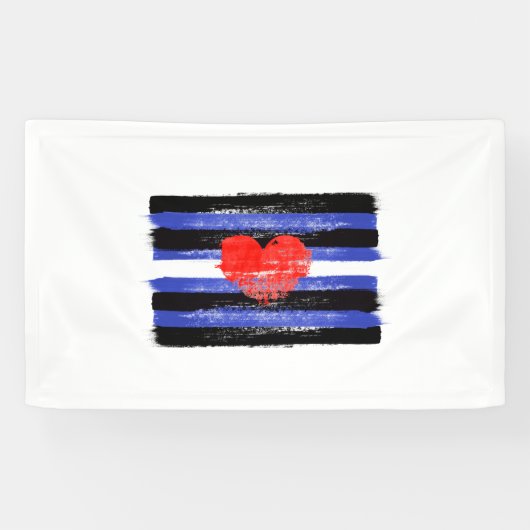 MALERE LEDERSTARKE FLAG UND SYMBOL BANNER (Horizontal)