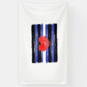 MALERE LEDERSTARKE FLAG UND SYMBOL BANNER (Vertikal)