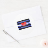 MALERE LEDERSTARKE FLAG UND SYMBOL RUNDER AUFKLEBER (Umschlag)