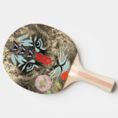 MALERE TTIGER MIT SCHALTFLÄCHEN - KUSTOM-INITIAL TISCHTENNIS SCHLÄGER (Seitenansicht)