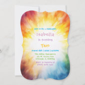 Malerei 10. Mädchen Geburtstag Einladung (Vorderseite)