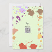 Malerei 13. Geburtstagsparty Einladung (Rückseite)