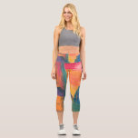 Malerei 5544 capri leggings<br><div class="desc">Malerei in Rot-Orange</div>