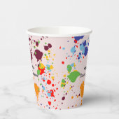 Malerei 8. Geburtstagsparty Bunte Schnüre Pappbecher (Links)