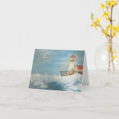 Malerei am Meer von Julia Morrill Karte (Gelbe Blume)