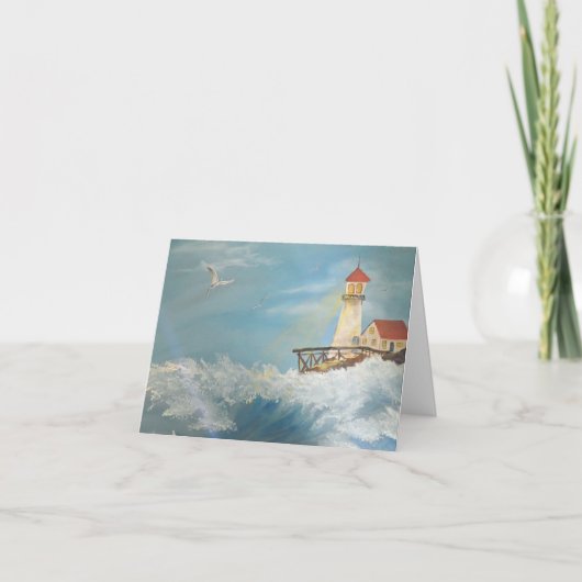 Malerei am Meer von Julia Morrill Karte (Vorderseite)