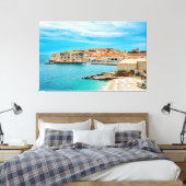 Malerei am Strand von Dubrovnik Leinwanddruck (Insitu (Schlafzimmer))