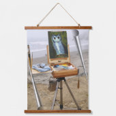 Malerei am Strand von Fish Hoek Wandteppich Mit Holzrahmen (Vorderseite)