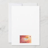 Malerei Aquarell Aurora, Prinzessin der Liebe Einladung (Rückseite)