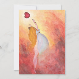 Malerei Aquarell Aurora, Prinzessin der Liebe Einladung