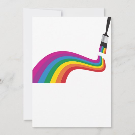 Malerei Art Geburtstagsparty Einladung (Rückseite)