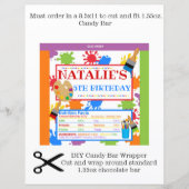 Malerei Art Party Schokolade Bar Wrapper (Vorderseite)