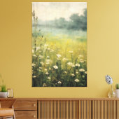 Malerei auf Abstrakte Wildblume auf Mäuse auf Weid Leinwanddruck (Insitu (Wohnzimmer))