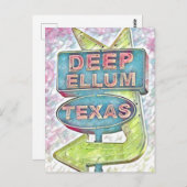 Malerei auf Deep Ellum, Dallas Texas Postkarte (Vorne/Hinten)