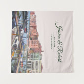 Malerei auf dem Canale Grande, Venedig, Italien Ho Wandteppich (Vorderseite (Horizontal))