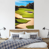 Malerei auf dem Golfplatz Golf Malerei Golf Art Leinwanddruck (Insitu (Schlafzimmer))