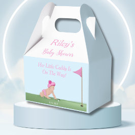 Malerei auf Golf Baby Girl Sweet Caddy Baby Dusche Geschenkschachtel