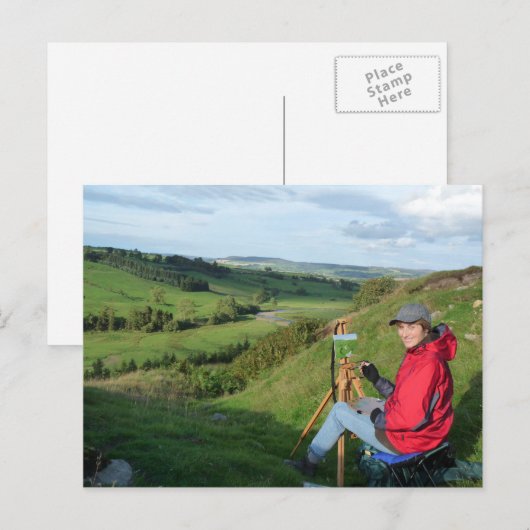 "Malerei auf Harehaugh" Postkarte (Vorne/Hinten)