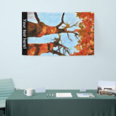 Malerei auf Herbstbäume Banner (Messeveranstaltung)