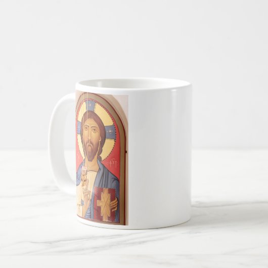Malerei auf Jesus Kaffeetasse (Vorderseite Links)